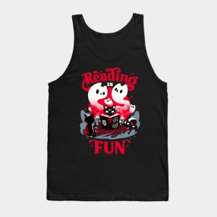 Occult Reading - Cute Evil Cats Book Ritual Tank Top